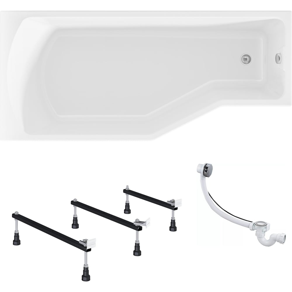 Изображение товара Акриловая ванна 1Marka Convey 170х75 см асимметричная