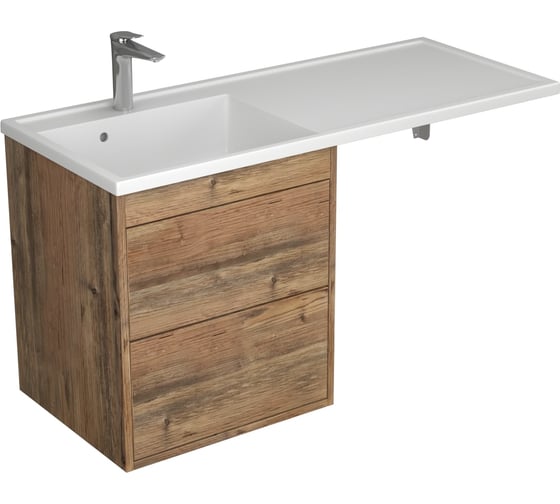 Изображение товара Тумба Veneciana Nera 55 под умыв-к "Magenta 1200" R/L и стир.машинку, с 2-мя ящиками, подвесная, пихта 55530