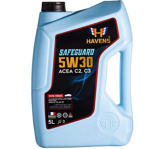 Изображение товара Масло HAVENS Safeguard SAE 5W30 ACEA C2 C3, API SP, SN PLUS, SN/CF 5L HS5W30C2C35