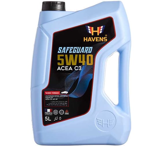 Изображение товара Масло HAVENS Safeguard SAE 5W40 ACEA C3, API SP, SN PLUS, SN/CF 5L HS5W40C35