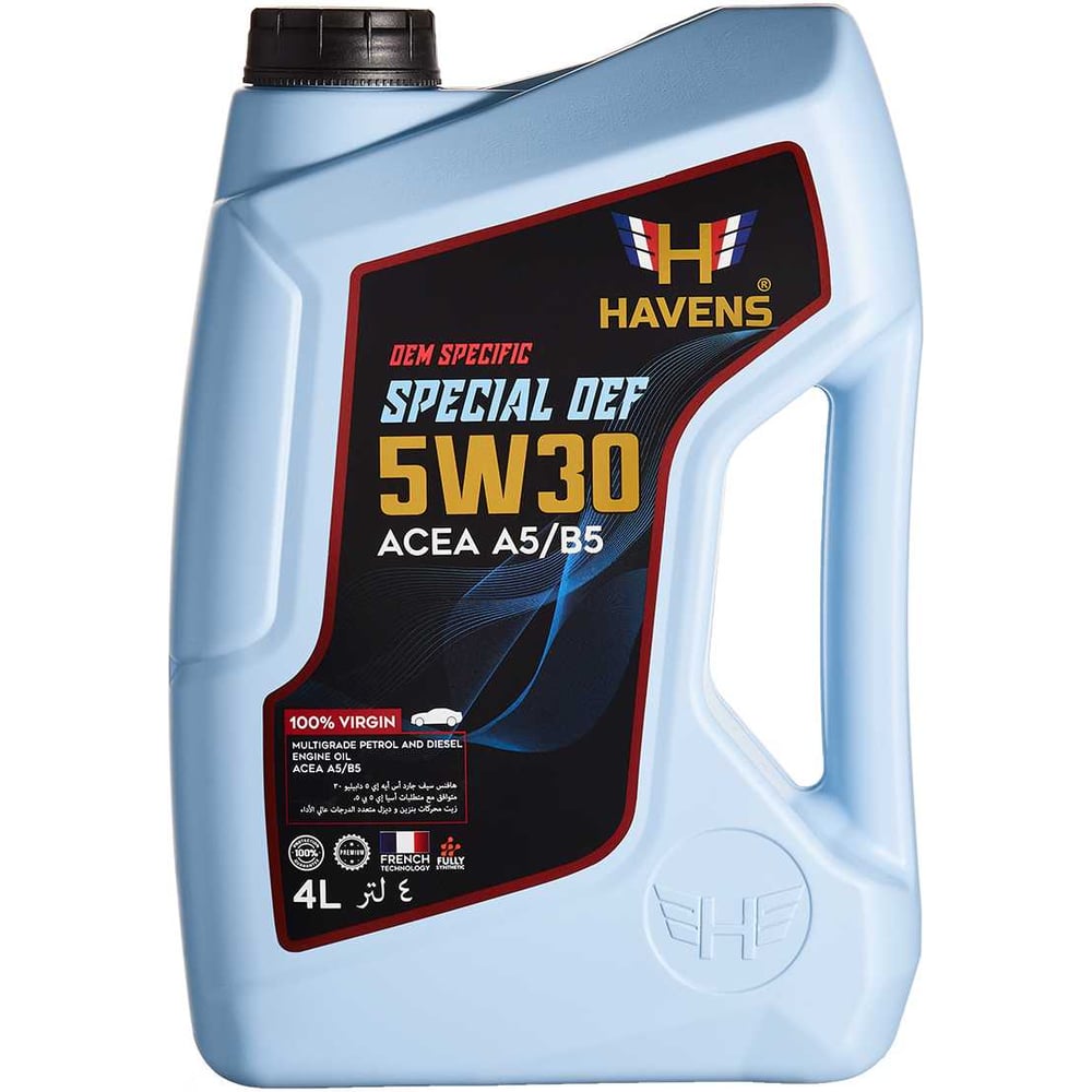 Изображение товара Масло HAVENS Special OEF 5W30 ACEA A5/B5, API SN/CF 4L HSOEF5W30A5B54