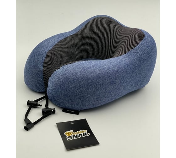 Изображение товара Подушка шейная для путешествий с эффектом памяти Golden Snail GS 0458-3 синий