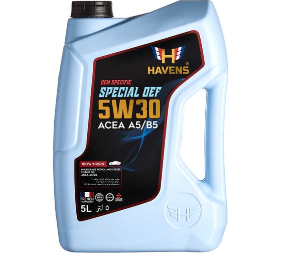 Изображение товара Special OEF 5W30 ACEA A5/B5, API SN/CF 5L HAVENS HSOEF5W30A5B55