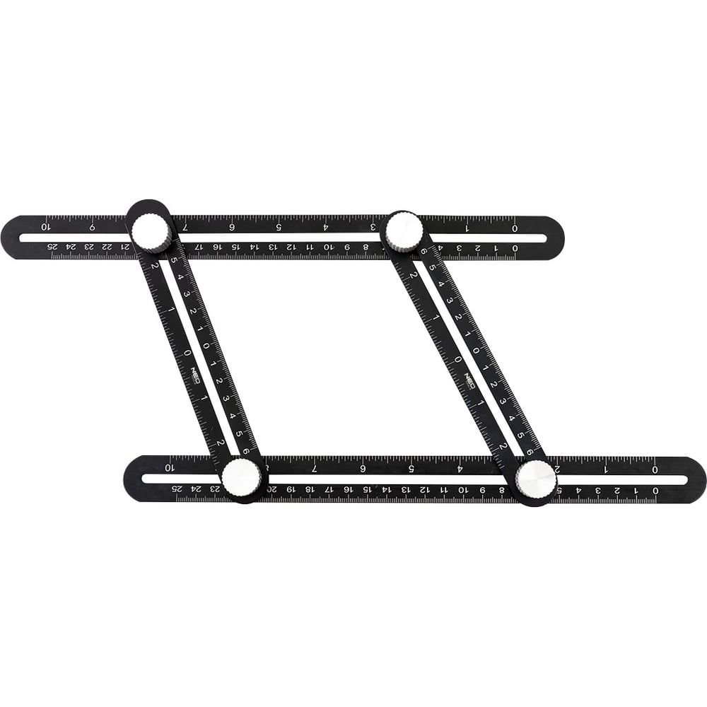 Изображение товара Угловая линейка NEO TOOLS 4 руки 72-350 для точных измерений