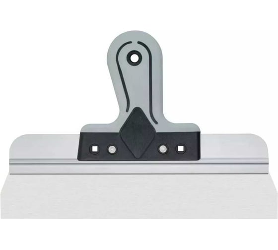 Изображение товара Шпатель фасадный КУРС Профи нержавеющая сталь, прорезиненная ручка, 300 мм 06424