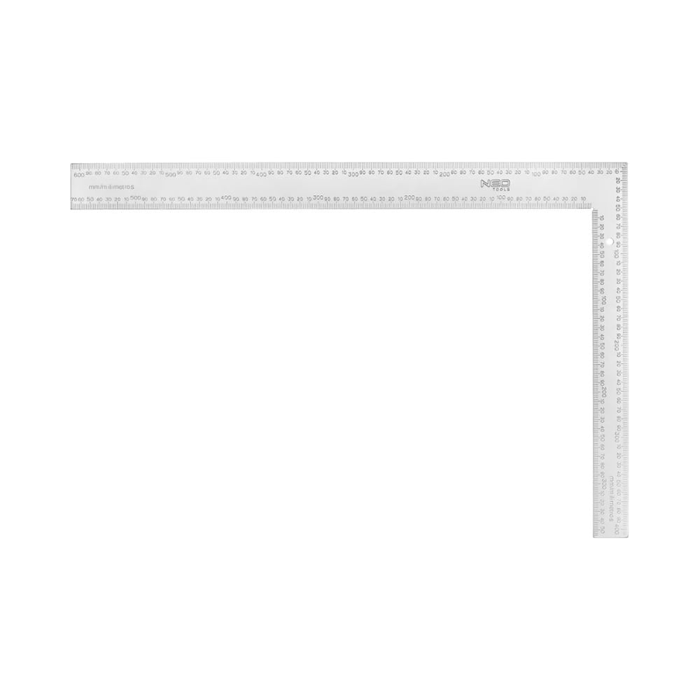 Изображение товара Угольник NEO TOOLS 600x400 мм профессиональный кровельный металлический