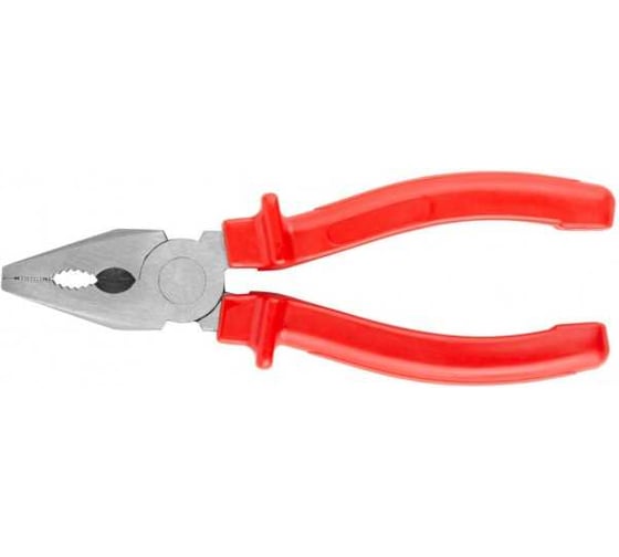 Изображение товара Плоскогубцы комбинированные КУРС Лайт пластиковые ручки, полированная сталь, 160 мм 47543