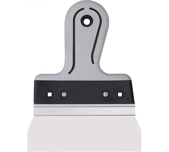 Изображение товара Шпатель фасадный КУРС Профи нержавеющая сталь, прорезиненная ручка, 200 мм 06422