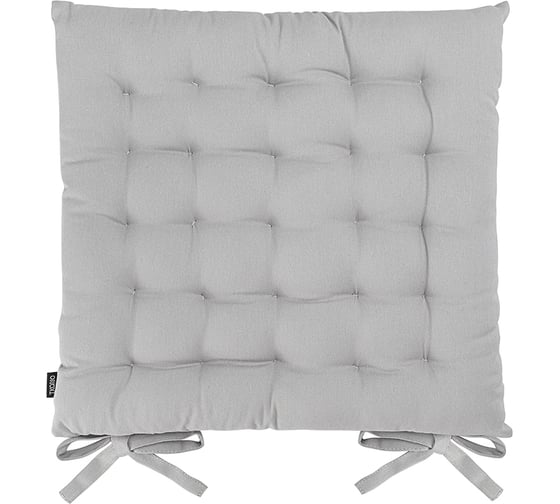 Изображение товара Подушка на стул Tkano коллекция Essential из хлопка серого цвета, 40x40 см TK24-CP0002