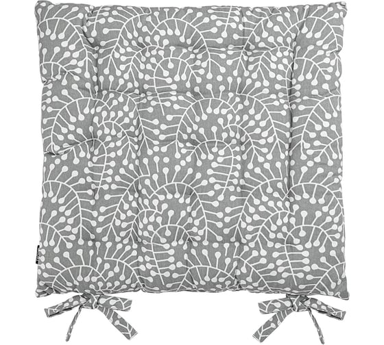 Изображение товара Подушка на стул Tkano коллекция Scandinavian touch из хлопка серого цвета с принтом Спелая Смородина, 4 TK24-CP0007