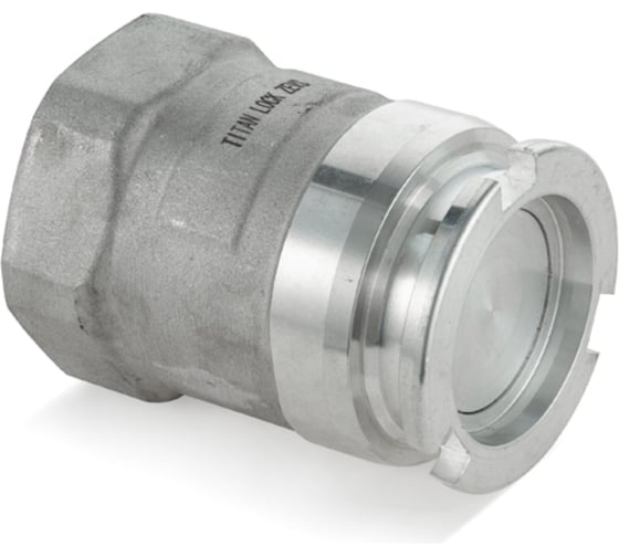Изображение товара Соединение TITAN LOCK ZEVS ("сухой" разъем) ниппель, 4in, BSP, материал алюминий TLDDA400-AL