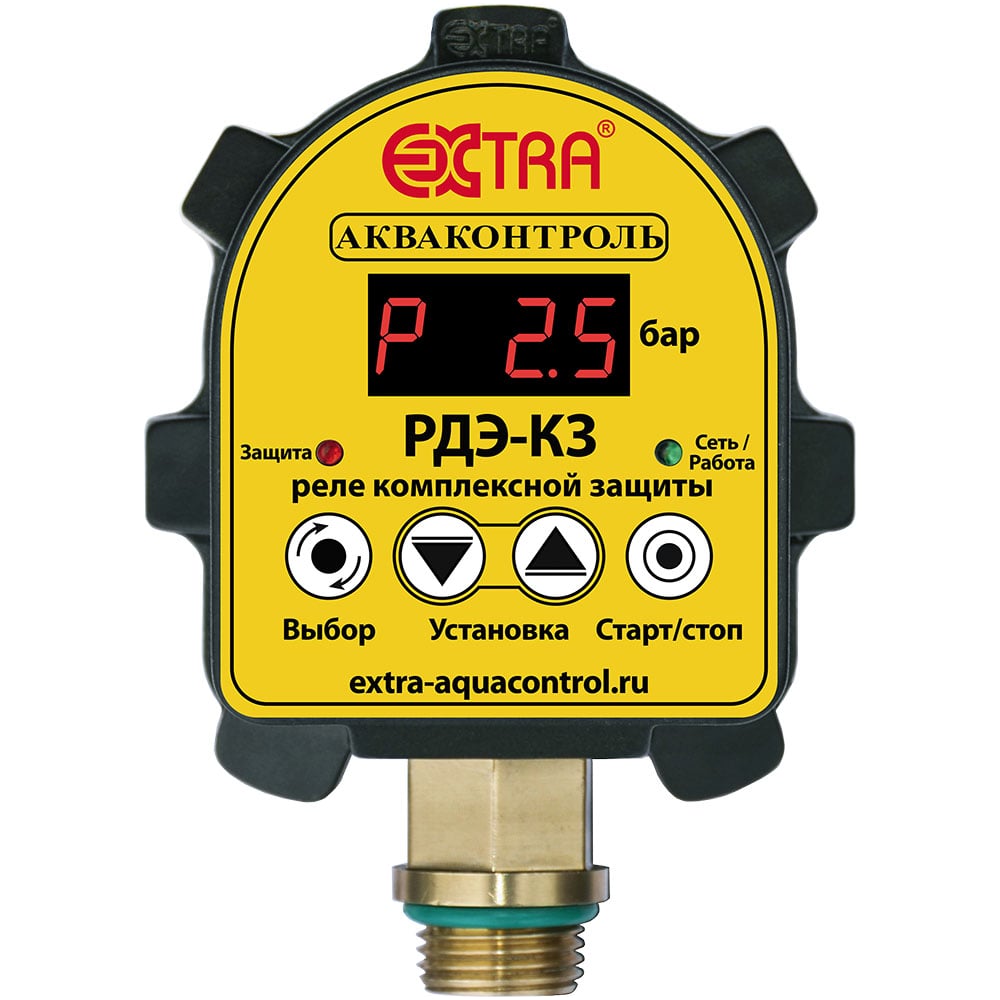 Изображение товара Реле комплексной защиты по давлению РДЭ-КЗ-10-2.2 EXTRA АКВАКОНТРОЛЬ Изображение товара Реле комплексной защиты по давлению РДЭ-КЗ-10-2.2 EXTRA АКВАКОНТРОЛЬ