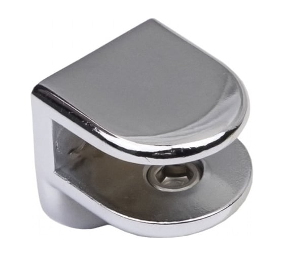 Изображение товара Металлический полкодержатель для стеклянной полки AKS WZH-006 хром 39653