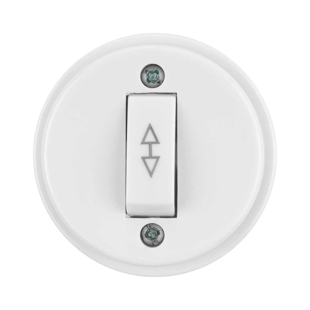 Изображение товара Переключатель проходной одноклавишный IP20 10А серия Ретро TDM ELECTRIC SQ1806-0506 белый