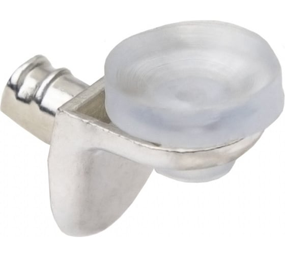 Изображение товара Металлический полкодержатель для стеклянной полки AKS SEKURA 0.8 никель 39544