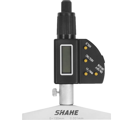 Изображение товара Глубиномер микрометрический SHAHE ГМЦ-150 0,001 эл. 1121592