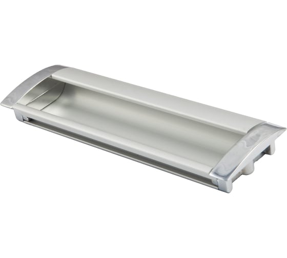 Изображение товара Врезная мебельная ручка AKS WPY 326 96 алюминий/хром 30630