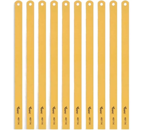 Изображение товара Полотна ножовочные по металлу 300x12 мм, инструментальная сталь, 18 ТPI, 10 шт КУРС 40114