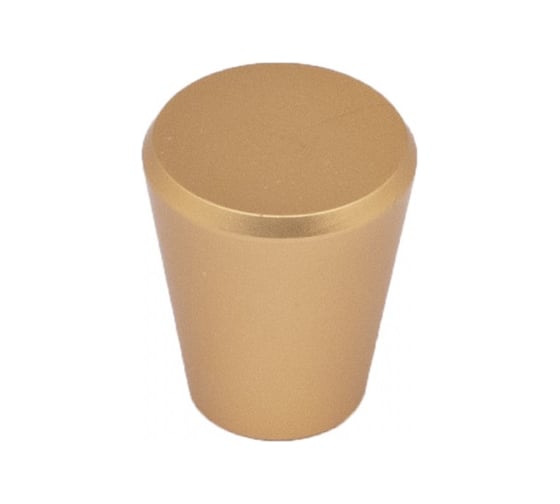 Изображение товара Мебельная ручка AKS BELL кнопка, металл, брашированное золото 80628