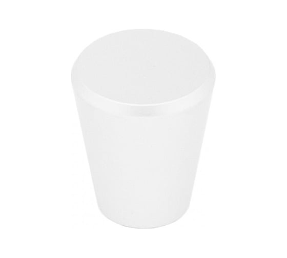 Изображение товара Мебельная ручка AKS BELL кнопка, металл, белый 80627