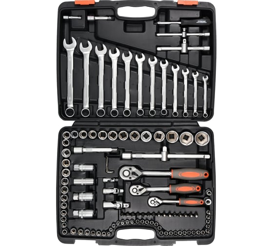 Изображение товара Набор инструментов STHOR 1/4" 3/8" 1/2" 111 шт. 58692