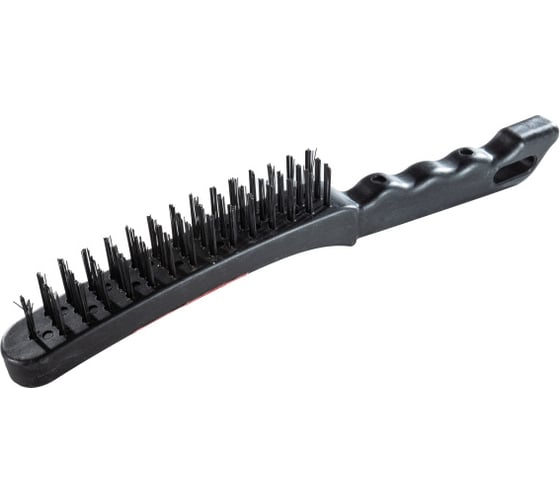 Изображение товара Щетка металлическая Политех 5-рядная, пластиковый корпус 2120105