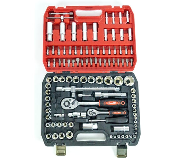 Изображение товара Набор слесарно-монтажный Политех Quality 1/4", 1/2" 108 предметов 2809613