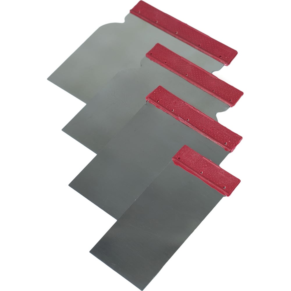 Изображение товара Набор шпателей нержавеющих Политех Япончик 4шт для отделочных работ Изображение товара Набор шпателей нержавеющих Политех Япончик 4шт для отделочных работ