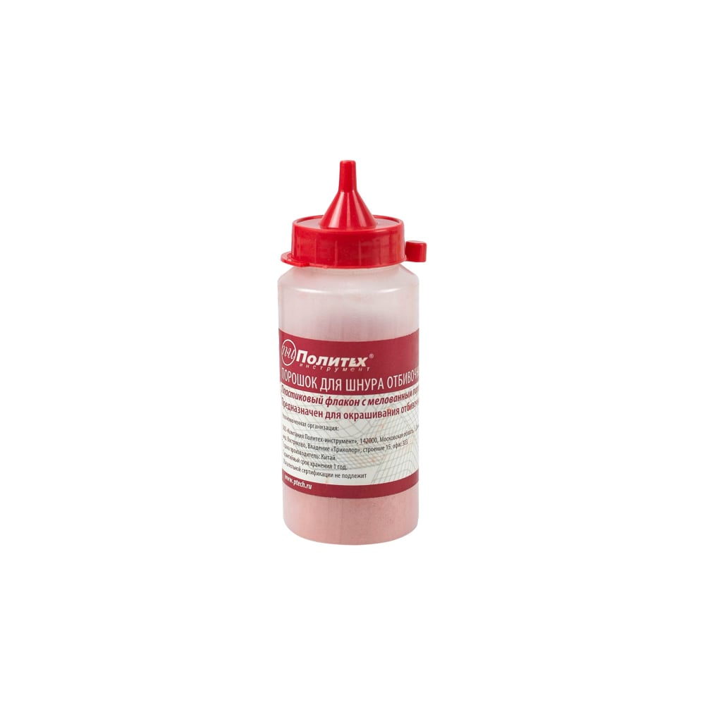 Изображение товара Порошок Политех 115 гр, красный, для шнура отбивочного 1590116