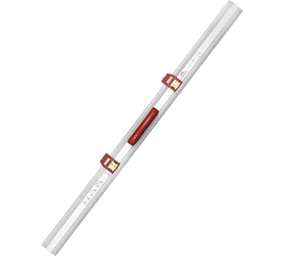 Изображение товара Линейка разметочная vertextools PROFI 100 см, ручка ABS, скользящие блоки с колбами 3046-18