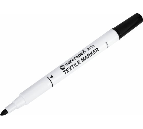 Изображение товара Маркер для ткани ОФИСМАГ CENTROPEN "Textile Marker" черный, круглый наконечник, 1.8 мм 2739, 5 2739 9212 151102