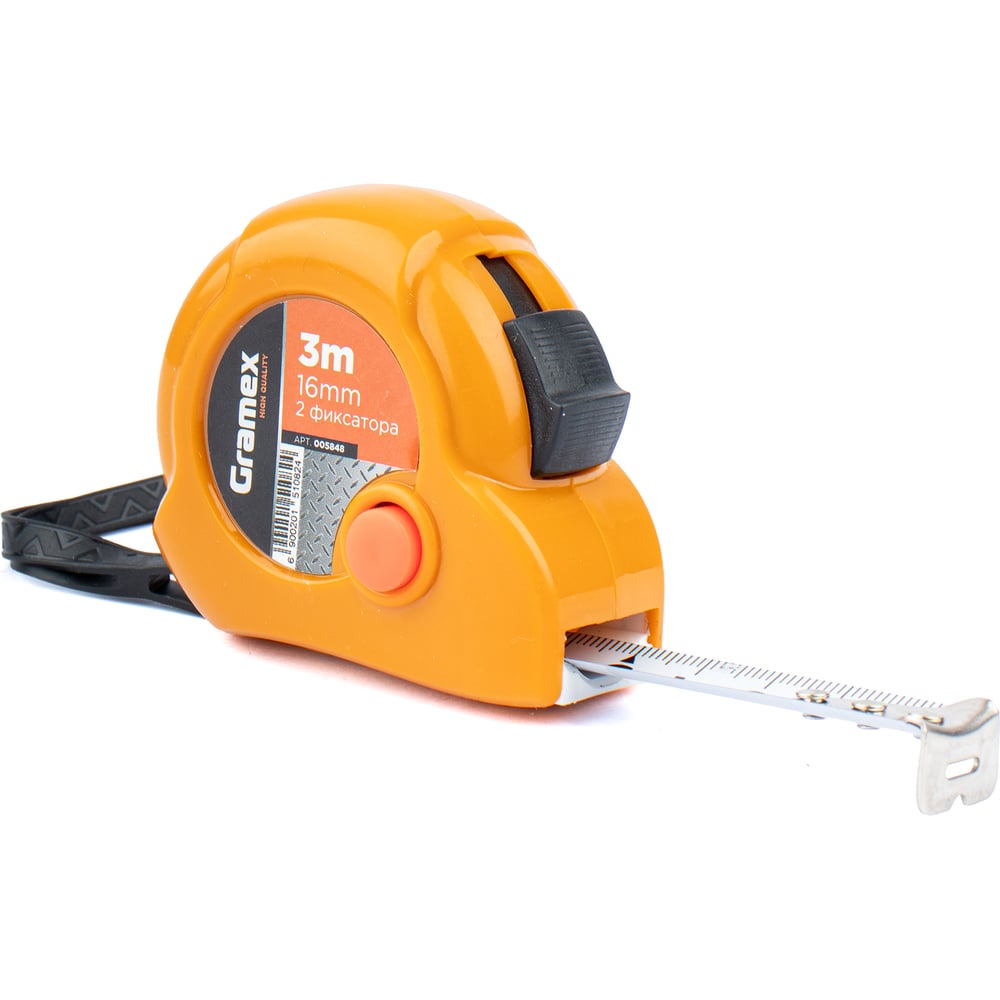 Изображение товара Рулетка Gramex 3 м ширина 16 мм - надежный инструмент для измерений