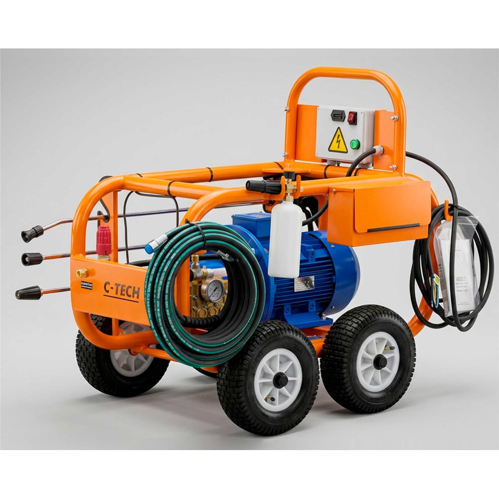 Изображение товара Гидроструйный аппарат высокого давления C-TECH 350 бар, до 900 л/ч, 11 кВт профессиональная мойка АВД NC3515ET3E1TS1A1FMT+