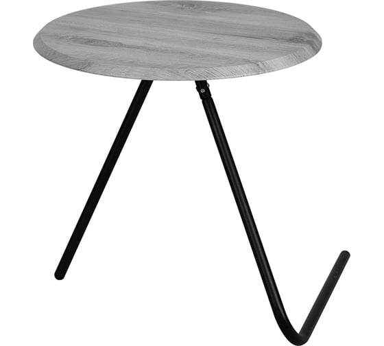 Изображение товара Стол журнальный Мебелик Дуэт 7 орех гикори grey/черный 9151