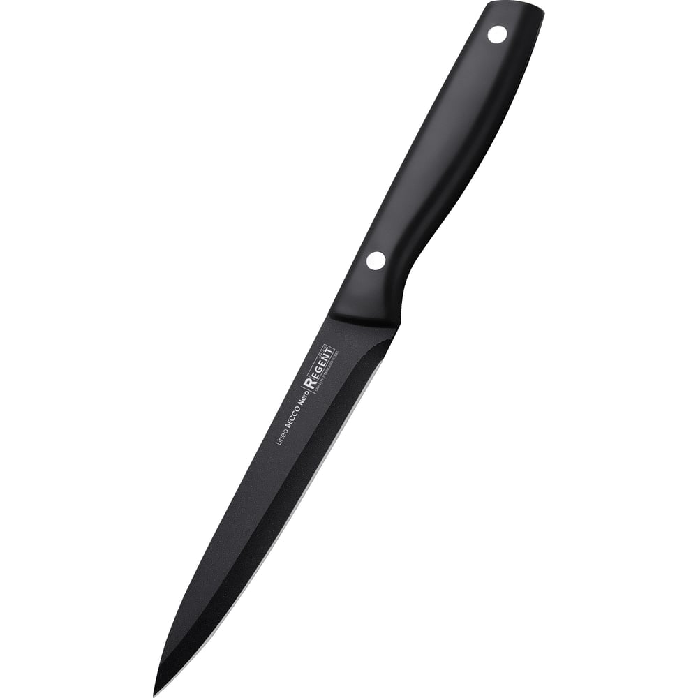 Изображение товара Универсальный нож Regent inox Linea BECCO Nero 130 мм черный