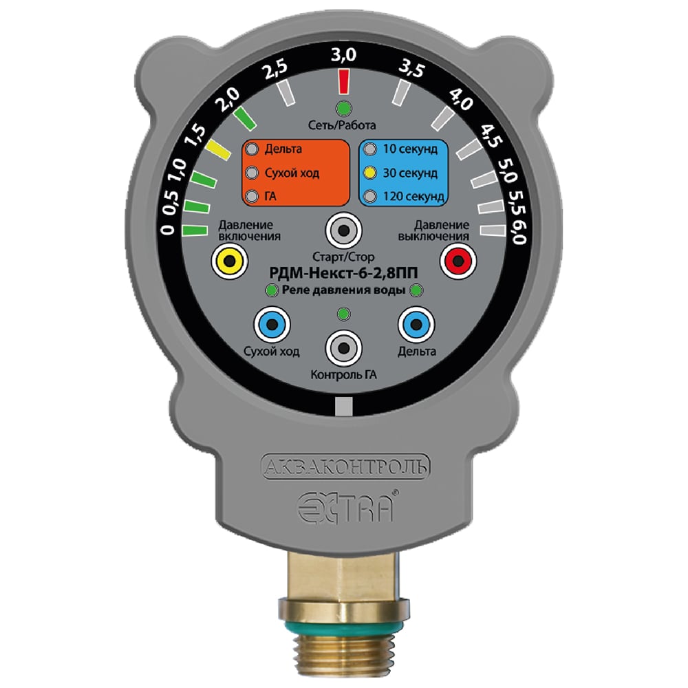 Изображение товара Реле давления монтажника с плавным пуском РДМ-Некст-6-2.8 ПП EXTRA АКВАКОНТРОЛЬ 1432040000