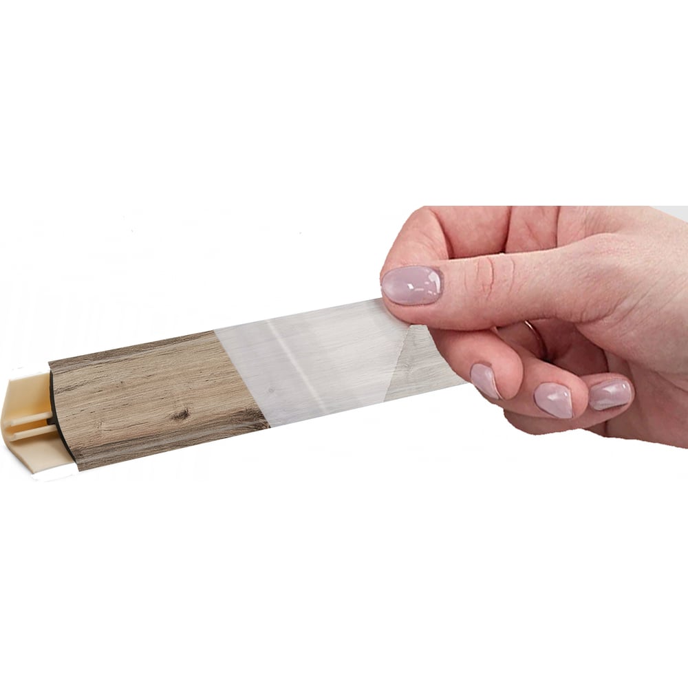 Изображение товара Плинтус KORNER LB 15(82) Береза Сандал 3м ПВХ для отделки интерьера