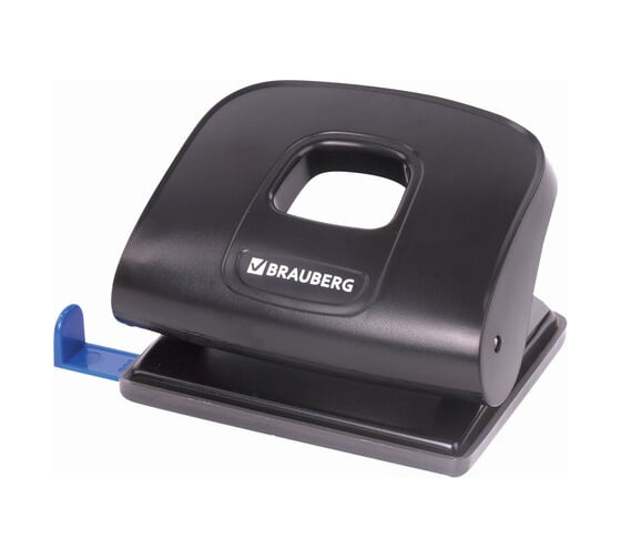 Изображение товара Дырокол BRAUBERG Super до 20 листов, черный 229091