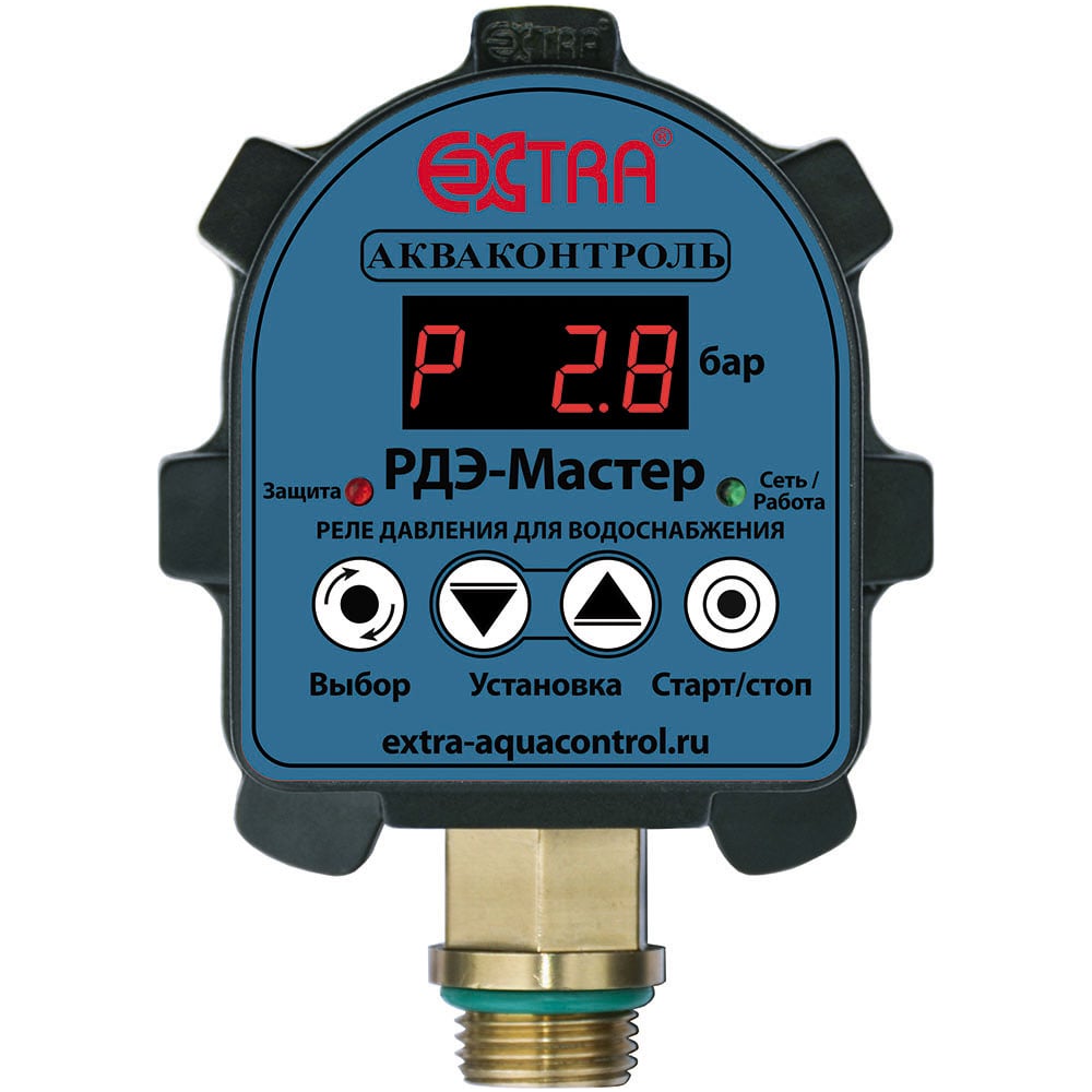 Изображение товара Реле давления воды электронное Мастер РДЭ-Мастер-3-2.2 EXTRA АКВАКОНТРОЛЬ 1802350000