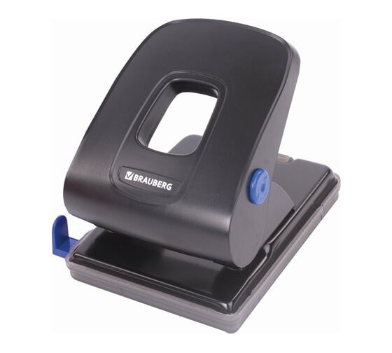 Изображение товара Металлический дырокол BRAUBERG Super до 40 листов, черный 229093