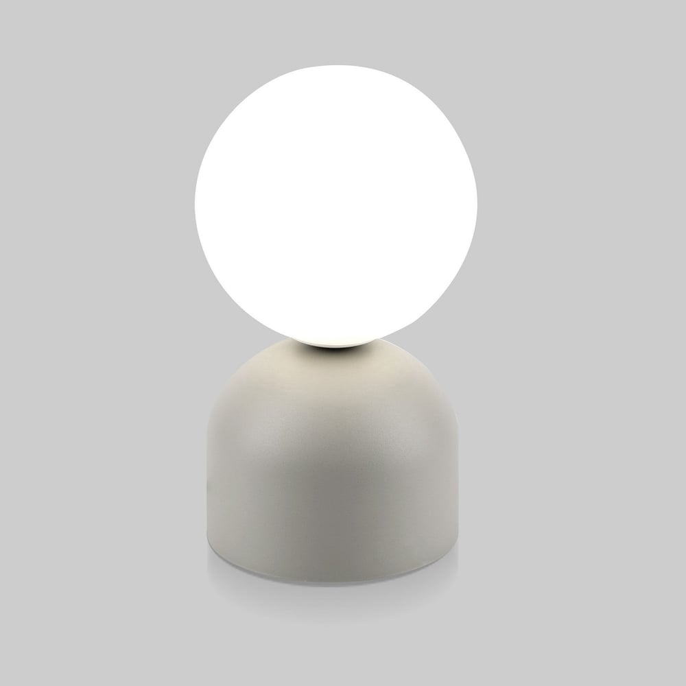 Изображение товара Настольный светильник TK Lighting Miki со стеклянным плафоном 16038 белый серый арт-деко