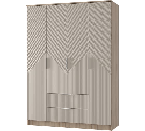 Изображение товара Шкаф Арника 4-х створчатый Эмилия ШК-11 Дуб смоки/Айриш (MF03) 00-00160971