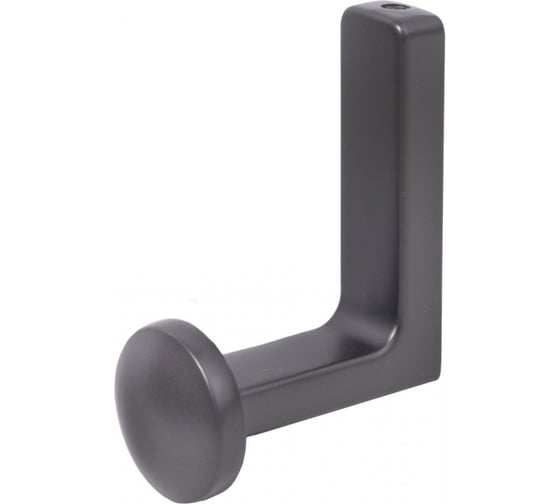 Изображение товара Крючок мебельный AKS однорожковый, металлический, KING, графит. 90277