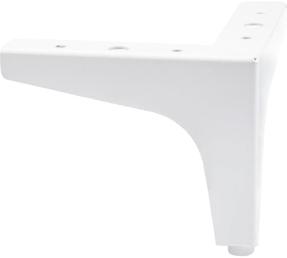 Изображение товара Опора мебельная металлическая AKS h100, угловая, белый 64751