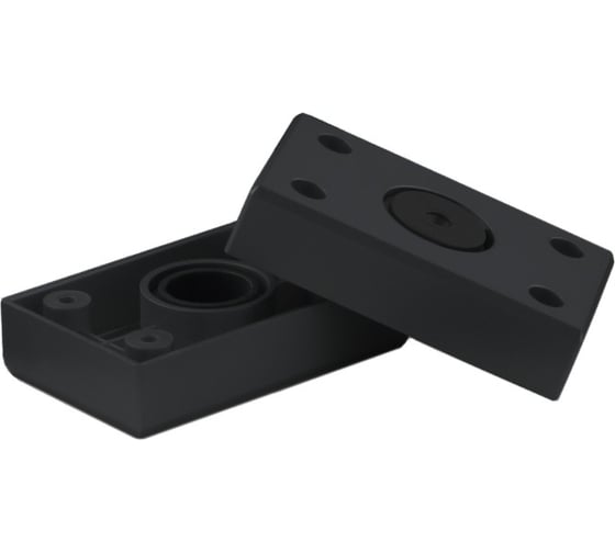 Изображение товара Опора мебельная пластиковая AKS B-01 h20, регулируемая, чёрный 76028