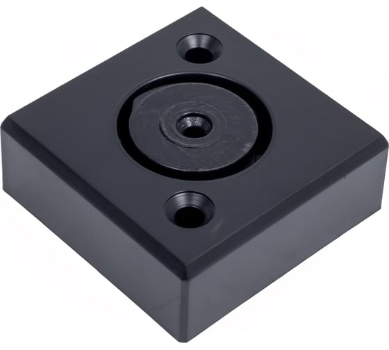 Изображение товара Опора мебельная пластиковая AKS В-06 h20, регулируемая, черный матовый 87693