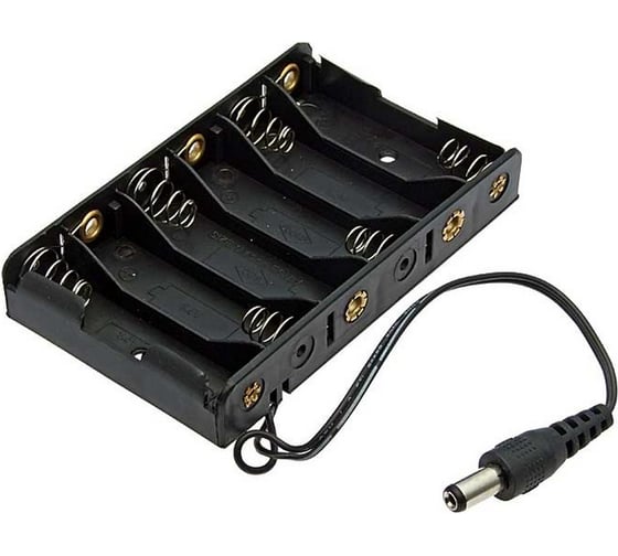 Изображение товара Батарейный отсек Pro Legend AA 6x1 DC2.1x5.5 мм (L)=15CM, с разъёмом PL2757