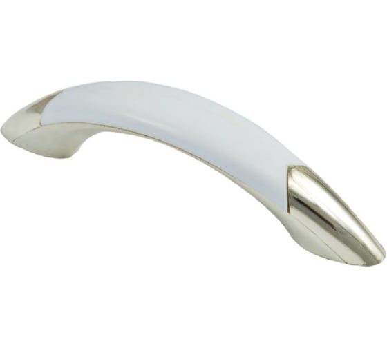 Изображение товара Мебельная ручка AKS скоба, пластик, PATREX №10, 96 золото/белый 11819