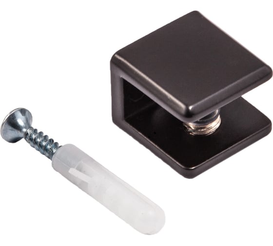 Изображение товара Металлический стеклодержатель AKS АК104 (8-10 мм) черный матовый 103818