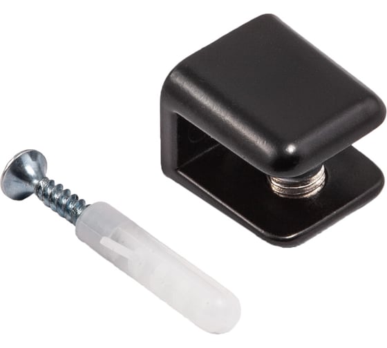 Изображение товара Металлический стеклодержатель AKS АК104 (6-8 мм) черный матовый 103817